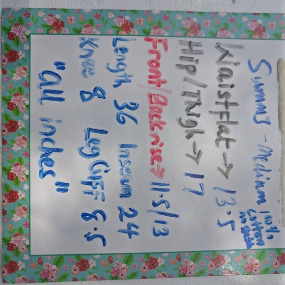 SUMMJ 90s SAILOR-CUT FLARE JEANS in BLUE WASH MEDIUM +MEASUREMENTS - Picture 6 of 6